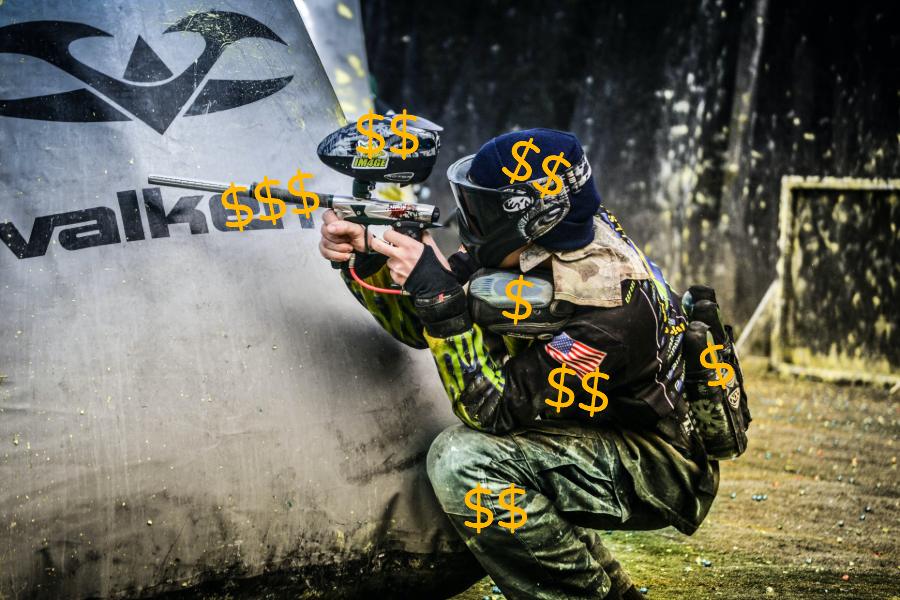 How much does it cost to paintball?